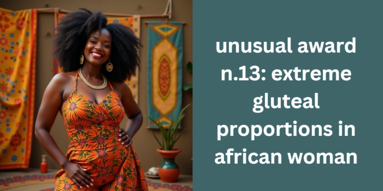 unusual award n.13: extreme gluteal proportions in african woman