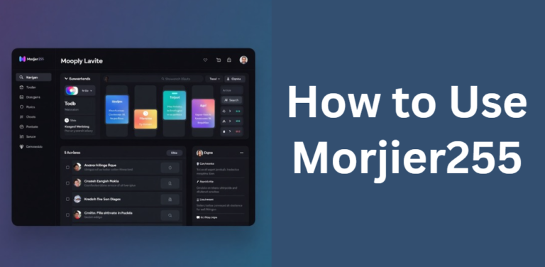 How to Use Morjier255
